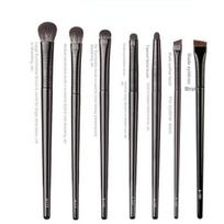 Natural Material Profesionalus makiažo šepetėlių rinkinys Akių šešėlių pudra Foundation Blush Contour Shadow Mixed Makeup Beauty Tool gray