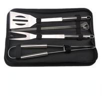 Įrankių rinkinys Nerūdijančio plieno BBQ įrankiai Grilio Kempingo BBQ Aksesuarai Nešiojimo krepšiai 7pcs black