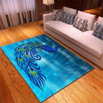 Povas Grindų Kilimas Žalias Palmės Lapų Dekoras Lovos Kilimas Minkštas Atminties Putų Kūdikio Ropojimo Žaidimų Kilimėlis Modernūs 3D Svetainės Kilimai 40x120cm