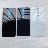 Back Glass Panel For Nokia X6 2018 6.1 Plus Battery  Rear Door Housing Replacement X5 2018 5.1 Plus x7 8.1 + 5.1 Plus white