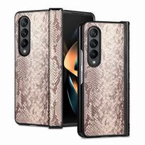 „Samsung Galaxy Z Fold 4 Python Skin Pattern“ dėklas, itin plonas apsauginis dangtelis, skirtas „Galaxy Z Fold3“ smūgiams atspariam dėklui for Galaxy Z Fold 3 smėlis