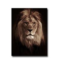 Afrikos laukiniai liūtai karaliai Sienų meno plakatai ir spaudiniai Juodai balti gyvūnai Drobės paveikslai ant sienos Dekoro paveikslai Cuadros 21x30 No Frame black