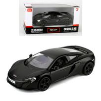 1/36 mastelio McLaren 650S liejimo automobilio modelis, cinko lydinio žaislinis automobilis vaikams, traukiamos transporto priemonės Žaislinis automobilis mažiems vaikams Vaikams berniukams mergaitėms dovana 1/36-12.5x4.5x3.5cm matinė juoda spalva