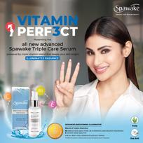 Veido serumas, šviesinantis trigubas priežiūros su vitaminu C & B3 & E, 50 ml, vyrams ir moterims 50 ml gray