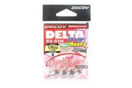 Decoy SV-51H Jig Head Delta Magic Heavy Size 4 , 1/8 oz (2777) black