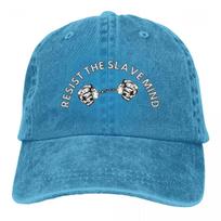 Casual Resist The Slave Mind Baseball Cap Unisex Style Distressed Denim Snapback Hat Andrew Tate Top G Outdoor Workouts Caps Hat One Size