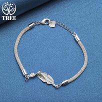 925 sterlingų sidabro tinklelio gyvatės širdies grandinės apyrankės papuošalai 20cm gray