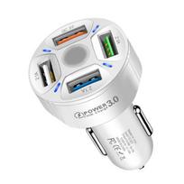 Automobilinis įkroviklis 4 prievadai USB 35w 7a greito įkrovimo USB automobilinis įkroviklis iPhone Samsung Xiaomi mobiliojo telefono įkrovimo adapteris