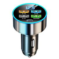 150w Car Charger Fast Charging 4 Port Usb Type C Pd For Iphone 14 13 Pro Max 11 12 Mini Xs Xr Oneplus Oppo Huawei Xiaomi Phone 5 Port Car Charger