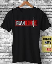 Plandemic Conspiracy Tee Plan Pandemic 2020 Virus Vaccine Funny T-Shirt Who S gray