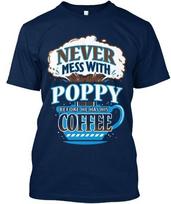 Poppy Coffee Standard Unisex T-Shirt XXXXL gray