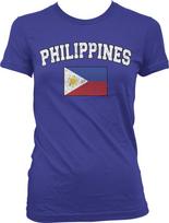 Distressed Philippines Soccer Flag Filipino Filpina Pride Juniors Unisex T-shirt S