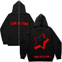 Halloween V-Star Vizion Cobweb Dark Hip Hop Gothic Harajuku Y2k Zip Up 90S Girls Boy Full Hoodie Vintage Chic Jacket Women Coat XXL black