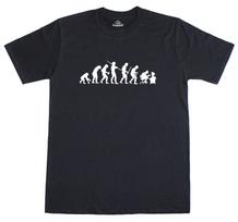 Evolution Of Man To Computer Gamer Geeky Funny Loose Fit Cotton Unisex T-shirt S