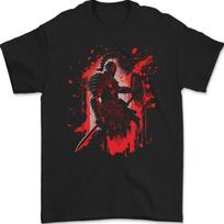 A Spartan Gladiator Bodybuilding MMA Fantasy Unisex T-shirt S red