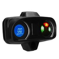 LCD motociklo spidometro odometras 10000RPM 199KMH elektrinis tachometras degalų lygio matuoklis 12V juoda
