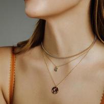 Women's Fashion Bohemian Style Vintage Map Necklace Pendant Multi-Layer Necklace Jewelry auksas
