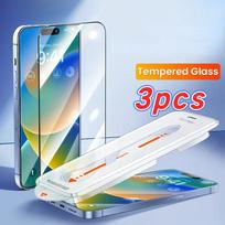 Ultra HD grūdintas stiklas, skirtas iPhone 15 14 13 12 11Pro Max Plus ekrano apsauginė plėvelė, pridėkite nuo dulkių atsparaus lengvo montavimo įrankio apsauginę plėvelę iPhone 15 plus gryna