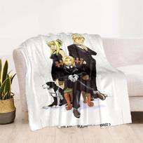 Fullmetal Alchemist minkštas pliušinis sofos lovos pledas animacinis pikniko plonas pledas modernus flanelės užvalkalas spausdinta antklodė dovana 100cm x 150cm brown