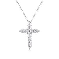 Rodiu dengtas 2,5-5 mm pilnas moisanito vėrinys moterims 100% sterlingų sidabras prabangūs papuošalai vakarėlio pakabukas aukščiausios kokybės 2.5mm each stone