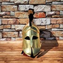Viduramžių graikų korinto šalmas Romos riterio Spartos šarvų šalmas, nešiojamas plieninis SCA LARP kostiumas, geriausiai tinka dovanai black