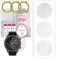 3x apgo Hydrogel ekrano apsauga, skirta Amazfit GTR (42 mm), Hidrogelio plėvelė su pozicionavimo sluoksniu, kurį lengva montuoti
