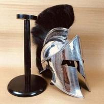 Medieval Knight Spartan Helmet Brass Silver Polish Roman Warrior Greek Helmet Halloween Costume gray