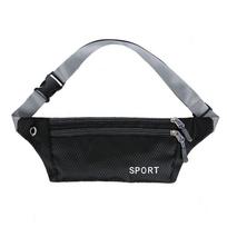 Unisex juosmens krepšys krūtinės krepšys Crossbody Bag Hip Waist Pack diržas piniginė Drobė juoda
