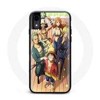 Coque pour Iphone XS One Piece Luffy Affiche Equipages Manga Anime