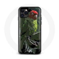 Coque iphone 12 mini Pionus Perroquets Rouge Vert