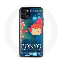 Coque Iphone 13 Mini Ponyo sur la Falaise Sosuke plage mer petite fille poisson rouge Lisa Fujimoto