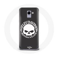 Coque pour Samsung Galaxy A6 2018 Harley Davidson Motors Tete de mort