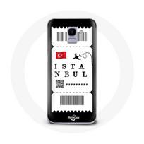 Coque pour Samsung Galaxy A6 2018 Billet d'avion Istanbul Turquie