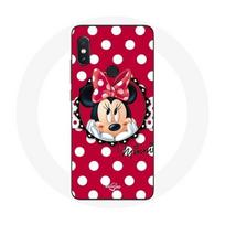 Case - Minnie Mouse - Xiaomi Redmi Note 5 Pro - Cartoon - Red - Soft raudona