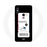 Dėklas - Xiaomi - Redmi Note 5 AI Dviguba kamera - Minkštas - Lėktuvo bilietas - Juodas