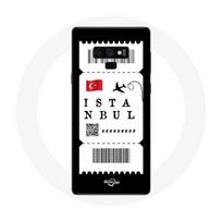 Coque pour Samsung Galaxy Note 9 Billet d'avion Istanbul Turquie