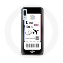 Coque pour Samsung Galaxy A40 Billet d'avion London juoda