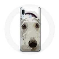 Coque pour samsung galaxy A40 Lévrier greyhound Race de chiens