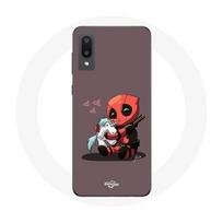 Coque pour Samsung Galaxy A02 DeadPool unicorn licorne