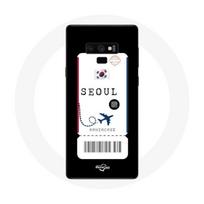 Coque pour Samsung Galaxy Note 9 Billet d'avion Seoul Corée du Sud