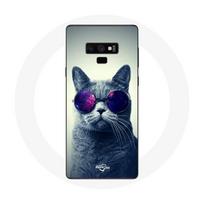 Coque pour Samsung Galaxy Note 9 Chat lunettes Style