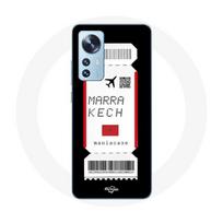Coque pour Xiaomi Mi 12 / 12X Billet d'avion Marrakech Maroc
