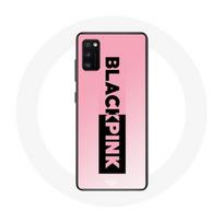 Coque pour Samsung Galaxy S20 Blackpink Groupe de K-pop Logo Noir Rose Fond Rose
