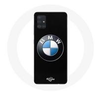 Dėklas Samsung Galaxy A51 5G, su BMW logotipu, juodu pagrindu