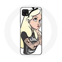 Coque pour Samsung Galaxy A22 5G Alice princesse tatouée