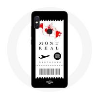 Coque pour Xiaomi Redmi Note 5 Pro Billet d'avion Montréal Canada