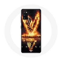 Coque pour Samsung Galaxy S20 Plus Vikings Série Saison 6 logo V Epée de Feu Fond Noir
