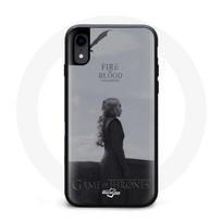 Coque pour Iphone XS Max Game of Thrones Saison 8 Daenerys Targaryen feu et sang Le Trône de Fer Log