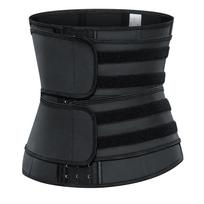 Women Waist Trainer Corset Sauna Sweat Cincher Workout Shapewear Fitness Trimmer Belt Weight Loss Sport Girdle Slimming Body Shaper XXL juoda