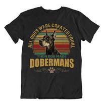 Dobermanų šuo Mieli meilužiai Vintažiniai draugo marškinėliai Unisex marškinėliai S